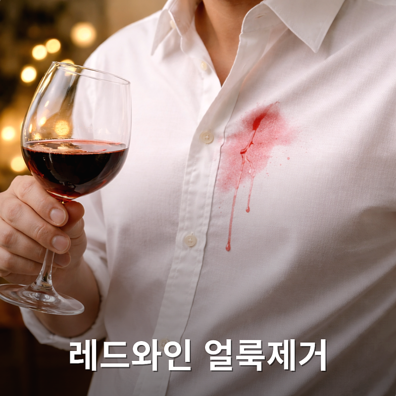 쉽게 따라하는 레드와인 얼룩 빼기 제거법
