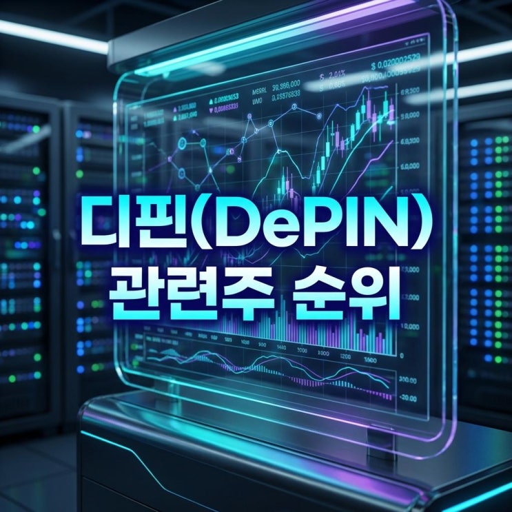  디핀(DePIN) 관련주 순위 집에서 노는 컴퓨터로 월급 벌기? 2026년 대세는 '기계가 벌어오는 돈' (TOP 3)