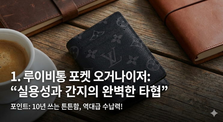  센스 있다" 소리 듣게 되는 남자 명품 카드지갑 TOP 5 (루이비통, 에르메스, 톰브라운 비교)