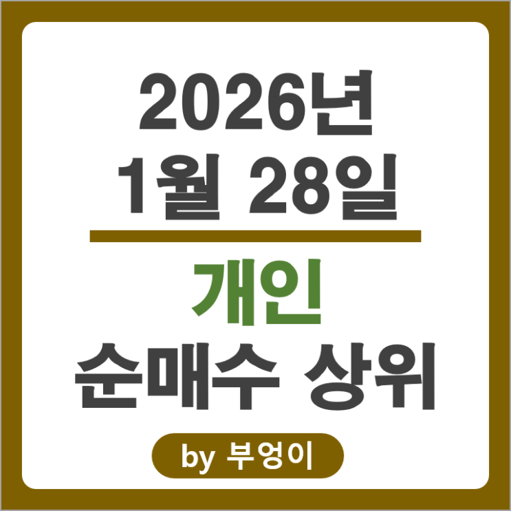 개인 순매수 주식 삼성전자 현대자동차 SK하이닉스 두산에너빌리티 주가
