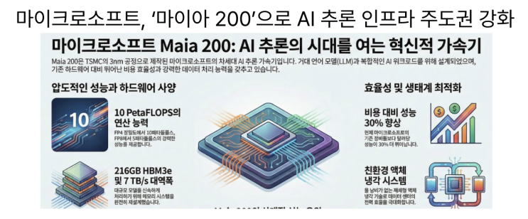  [1월27일] MS의 AI 반도체 마이아 200, KISA 자율주행자동차 보안 매뉴얼