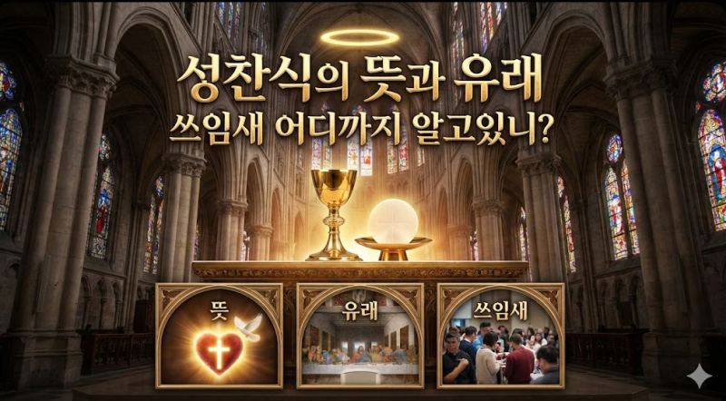 성찬식 뜻과 유래 쓰임새 어디까지 알고있니