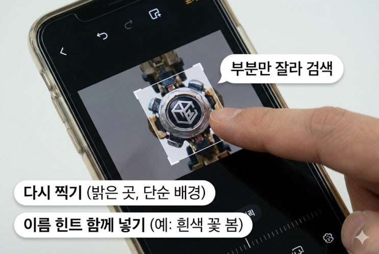  사진으로 물건 찾는 법, 앱 안 열고 바로 검색하기