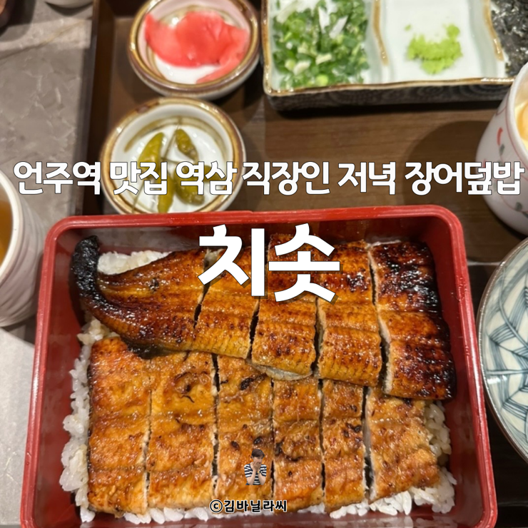  언주역 맛집 역삼 장어덮밥 히츠마부시 치솟 gs아트센터 직장인 저녁