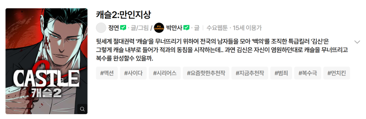  (스포가득) 캐슬2 유료 123화 감상소감