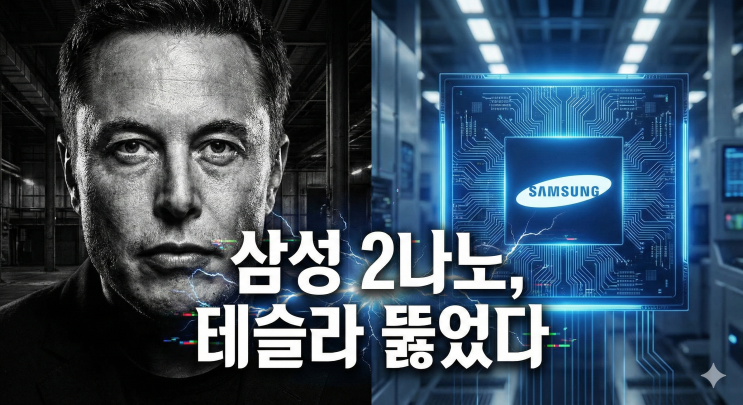  삼성전자, 테슬라 도조3 칩 수주! 2나노 승부수 통했다.