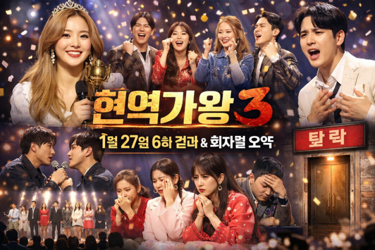  1월 27일(화) 현역가왕3 6회 결과 및 모든 회차별 요약 정리