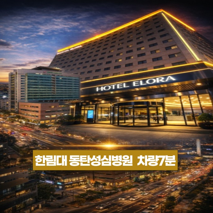  한림대 동탄성심병원 가성비 숙소 숙박 프리미엄 비즈니스 호텔 엘로라 추천