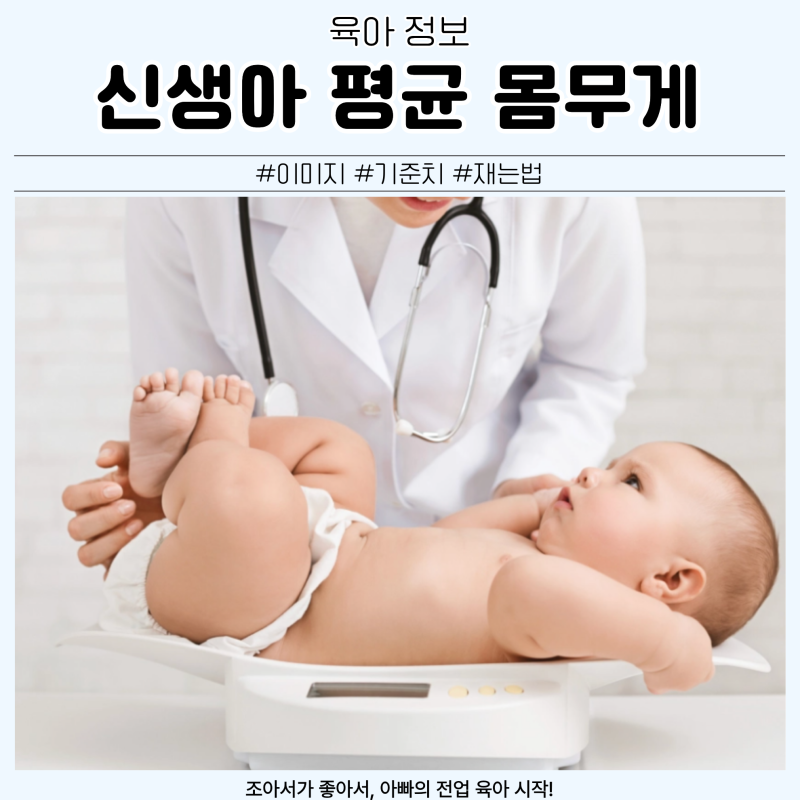 신생아 평균 몸무게 이미지 기준 3단계 기준치·재는법