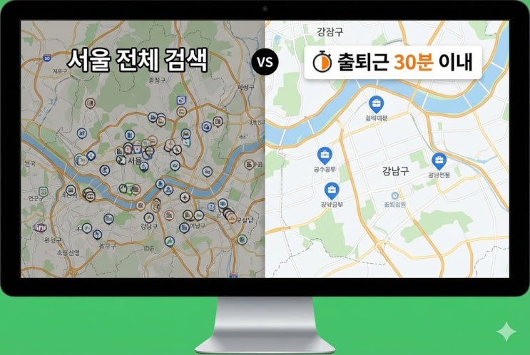  서울 벼룩시장 구인구직 강남 강북 서남권, 구별로 찾는법