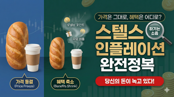  스텔스 인플레이션 완전정복 – 가격은 그대로인데 혜택이 사라진다?