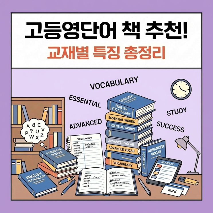  고등영단어 책 선택 가이드, 교재별 특징 정리
