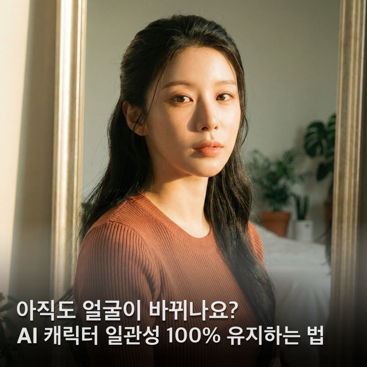  AI 일관성 유지 매번 달라지는 얼굴? 이것 3가지만 알면 완벽 해결!