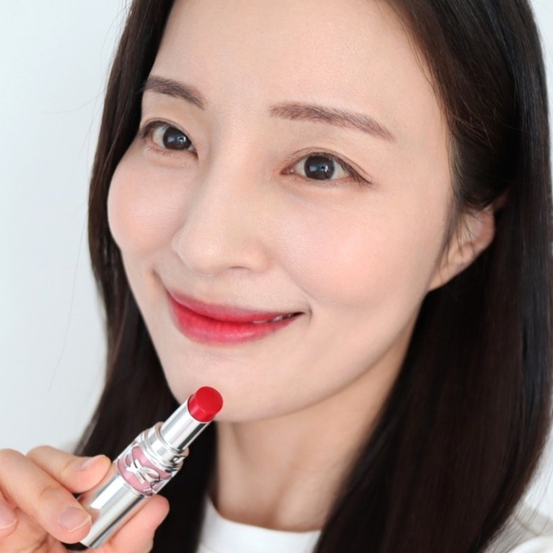 입생로랑 러브샤인 워터샤인 립스틱 211 알덴트카민 발색 후기