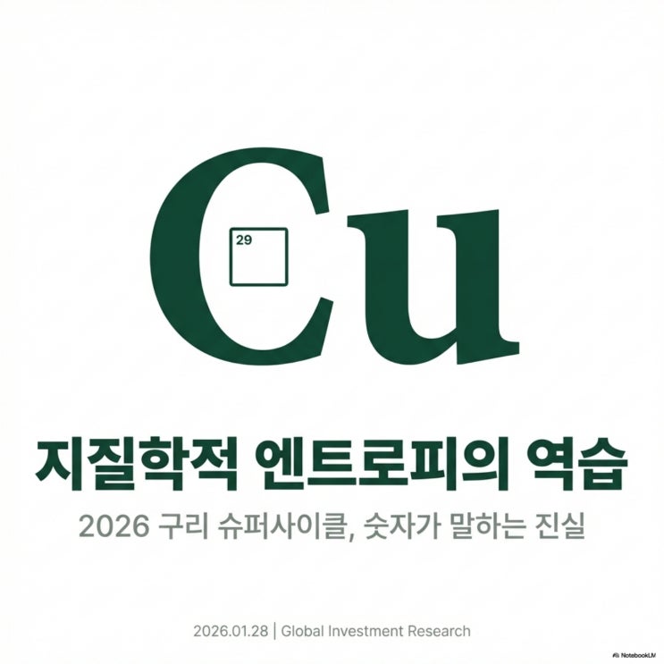  지질학적 엔트로피와 구리 슈퍼사이클, 시장은 여전히 가격을 오판하고 있다