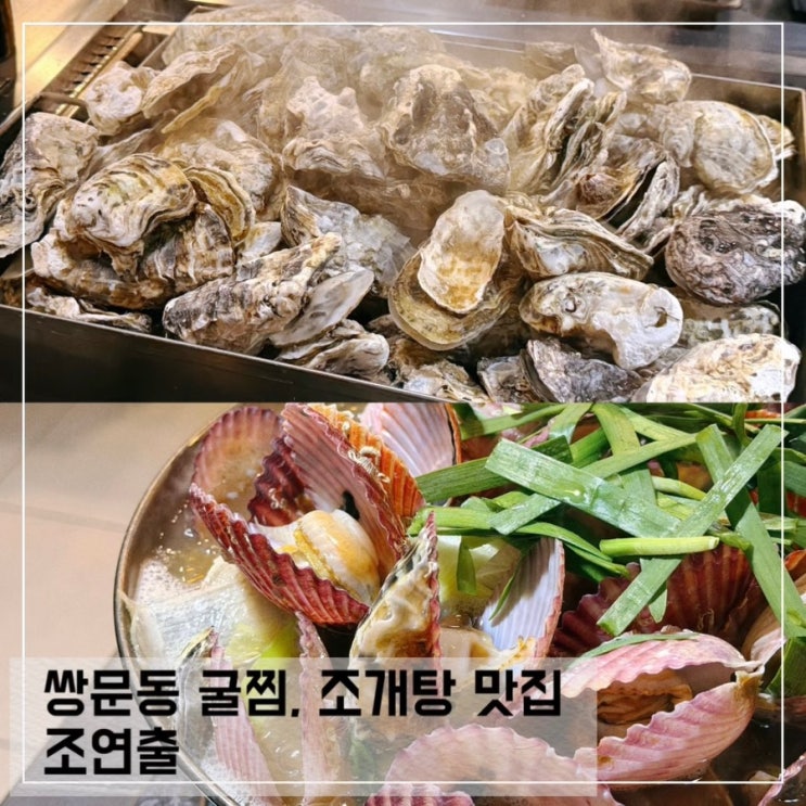  쌍문동 굴찜 맛집 조연출; 쌍문 조개찜 조개구이 찐맛집 추천