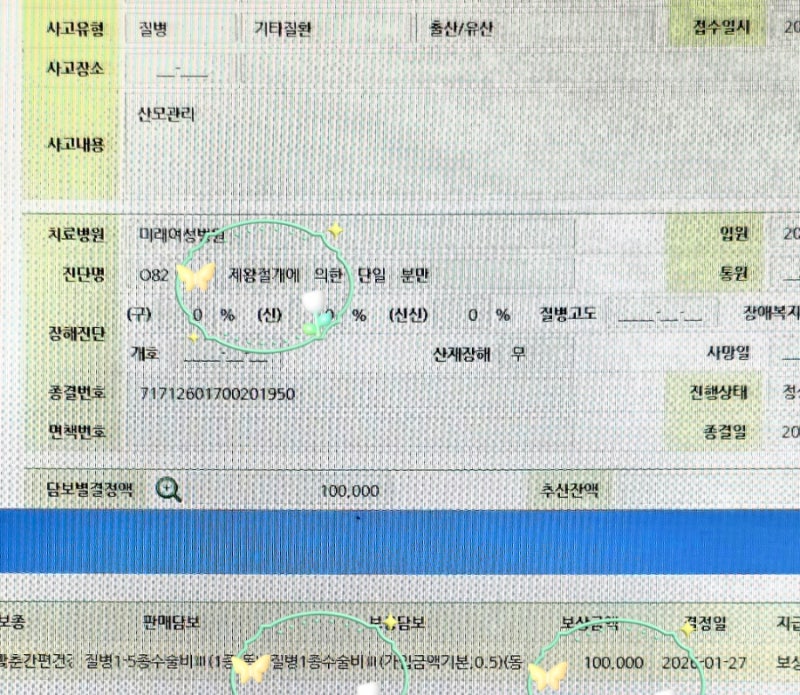 제왕절개수술, 질병수술비 청구