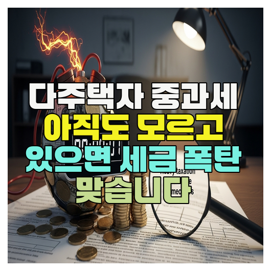  다주택자 중과세 아직도 모르고 있으면 세금 폭탄 맞습니다