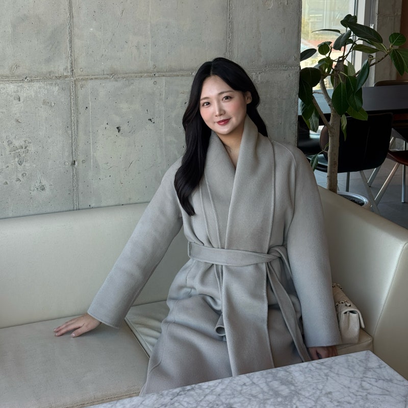 30대 여자 겨울 코트 추천 CC콜렉트 캐시미어 머플러 코트 실착 후기