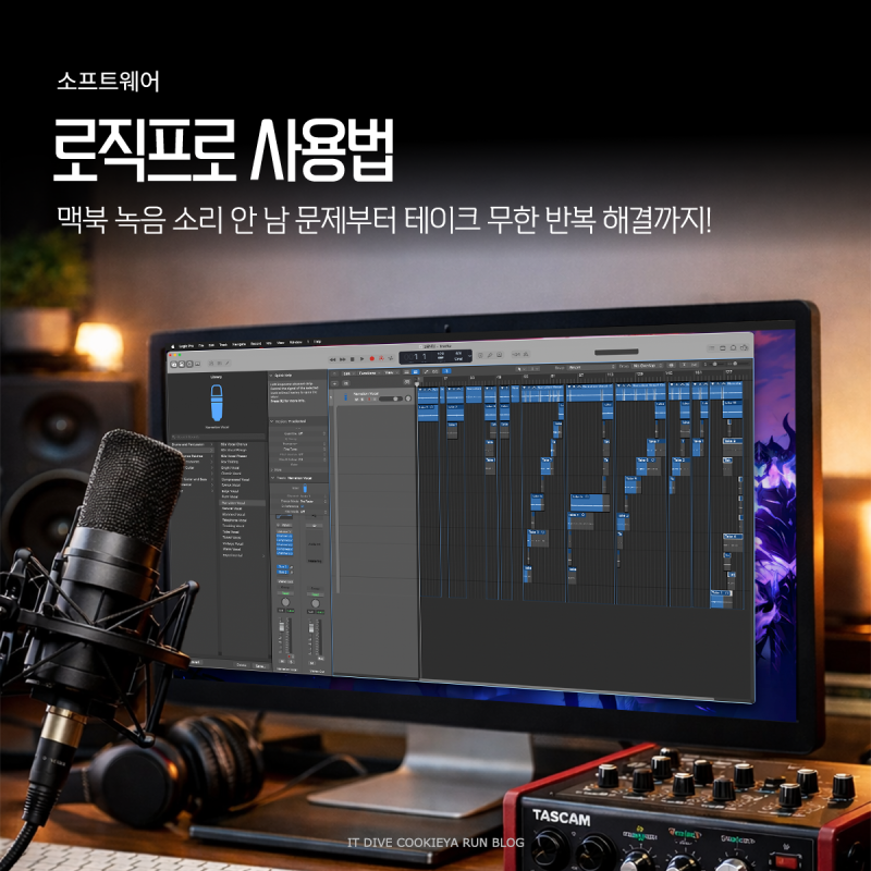 로직프로 사용법 맥북 녹음 소리 안 남 문제부터 테이크 무한 반복 해결까지! (입문자 가이드....