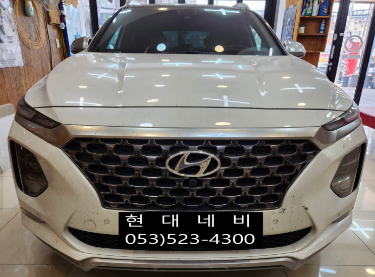  싼타페TM 순정네비게이션 부팅불량 수리