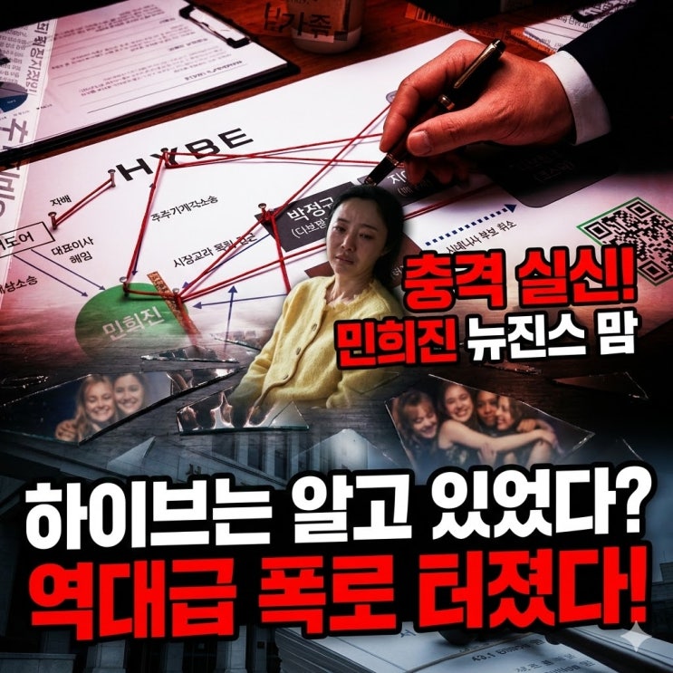  민희진 기자회견 "탬퍼링 배후는 멤버 큰아버지 B씨"... 실신 뒤 숨겨진 '가족 사기극'의 전말
