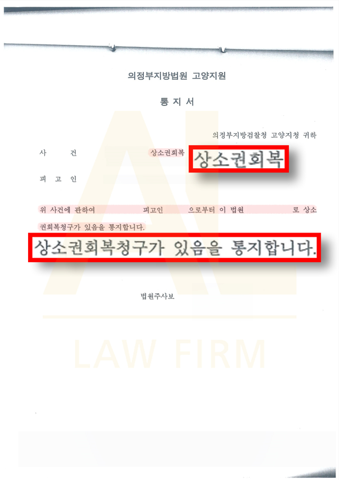  나도 모르는 재판으로 실형 확정? 상소권회복청구, ‘예리한 의견서’로 닫힌 법정 문을 다시 여세요