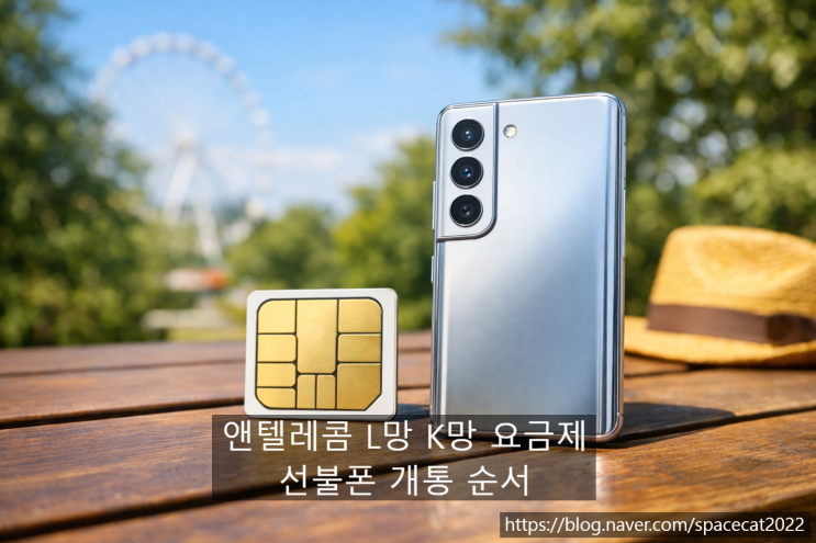  앤텔레콤 L망 K망 요금제 비교 및 선불폰 개통 순서