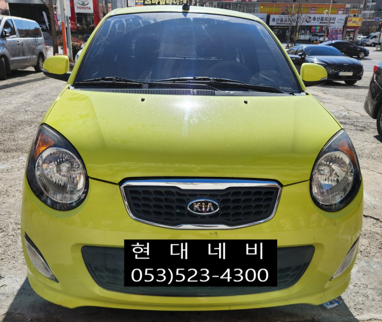  뉴모닝 순정네비게이션 화면백화불량 화면출력불량 수리