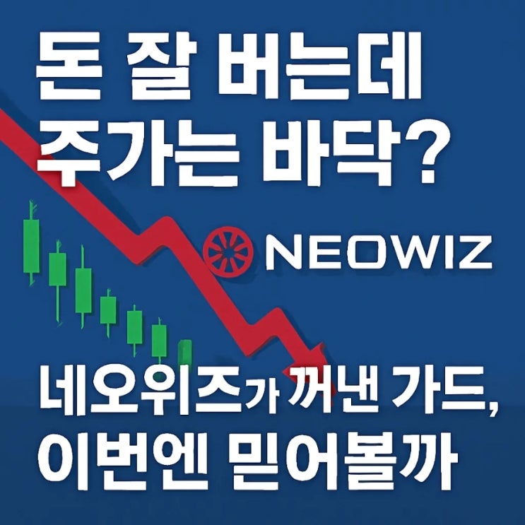  돈 잘 버는데 주가는 바닥? 네오위즈가 꺼낸 카드, 이번엔 믿어볼까