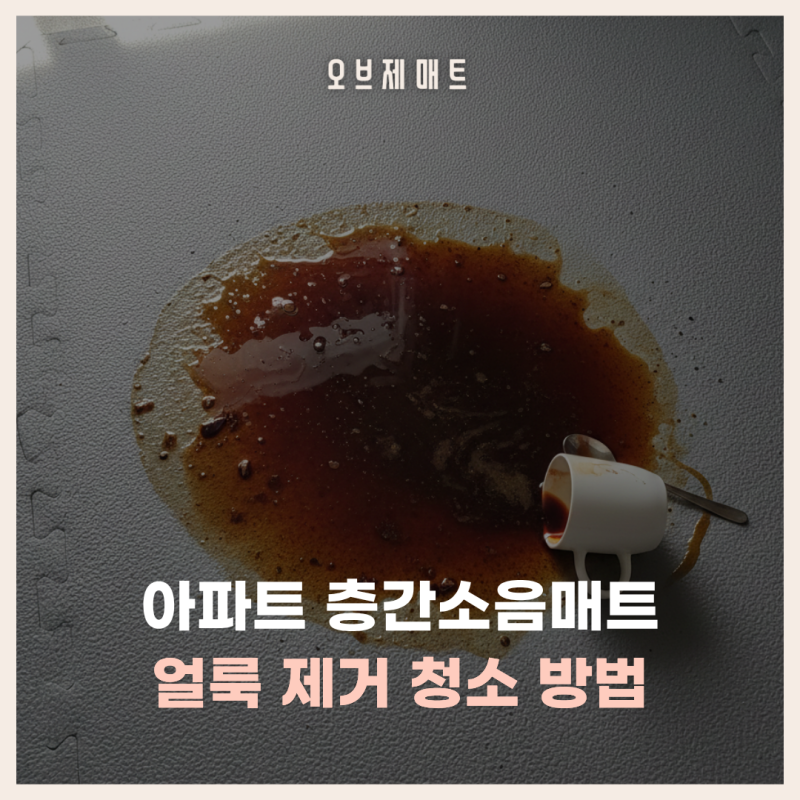 아파트 층간소음매트 유아매트 얼룩 제거 청소 방법