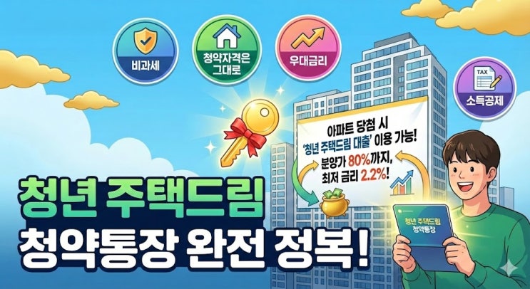  '청년주택드림 청약통장'.. 전환한다고 손해 볼 것은 하나도 없습니다!