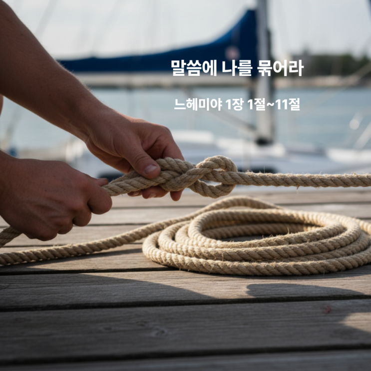  말씀에 나를 묶어라 느헤미야 1장 1절~11절