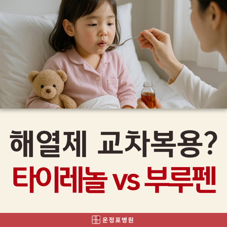  해오름마을소아과 유아 해열제 교차복용, 타이레놀 vs 부루펜 어떤 걸 선택할까?