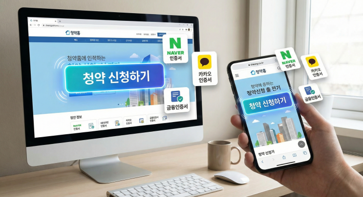  청약홈 인증서 로그인부터 당첨 조회까지 5분 컷! 부적격 피하는 모의계산 꿀팁