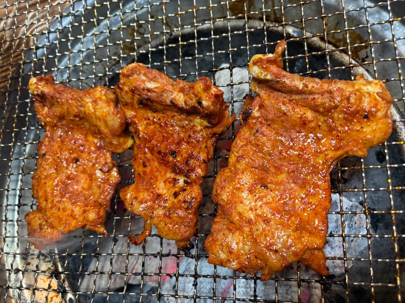 망우역 숯불닭갈비 맛집｜강촌숯불닭갈비 솔직 후기 (남우현님 부모님 가게)