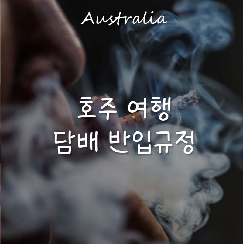 담배 한 갑에 5만 원? 호주 여행 전 꼭 봐야 할 흡연 가이드