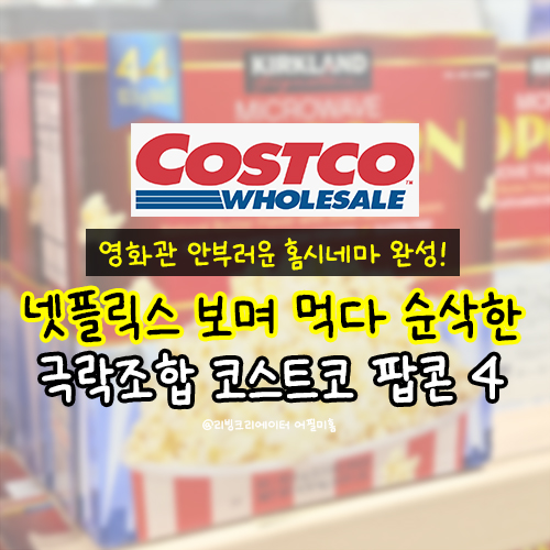  영화관 안 부러운 홈시네마 완성! 넷플릭스 키스는괜히해서 보다가 다 순삭한 '극락조합' 코스트코 팝콘3