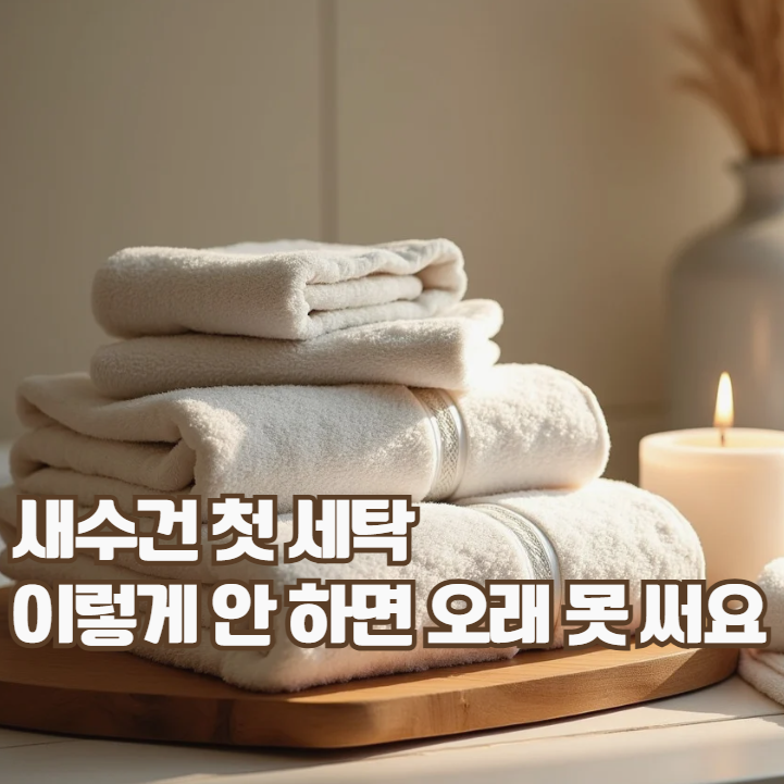  새수건 세탁법, 첫세탁 방법 제대로 알면 수건 수명이 달라져요
