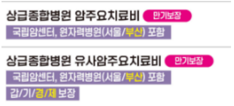 흥국화재 주요치료비 종류별 정리