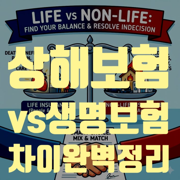  상해보험 vs 생명보험 차이 완벽 정리! 2026년 실손보험 개정판 (결정장애 해결)