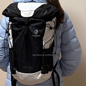 블랙야크 조끼형 등산 가방 추천 343 베스트팩 노바 18 화이트 착용/크기 후기