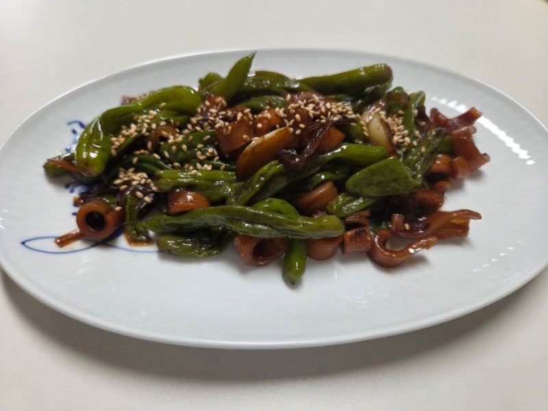 꽈리고추 반건조오징어 조림