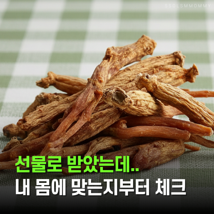  홍삼의효능, 피로가 안 풀릴 때 먼저 볼 것