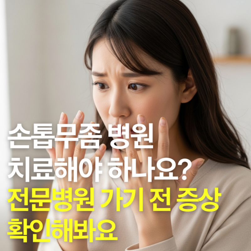 손톱무좀 병원 치료해야 하나요? 전문병원 가기 전 증상 확인해봐요