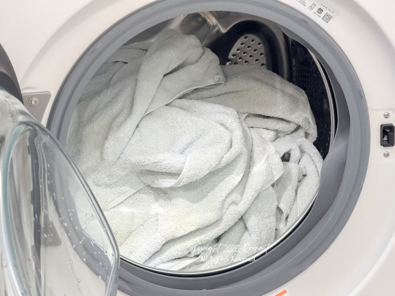 초간단 수건 삶는법 세탁기 삶음 코스 활용 방법