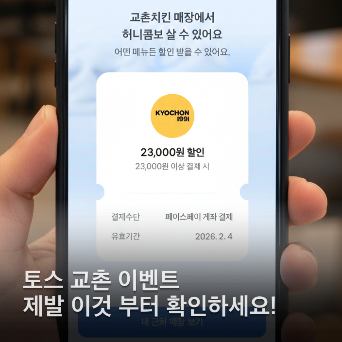  토스 교촌치킨 허니콤보 공략법 클릭 몇 번에 치킨이 무료?
