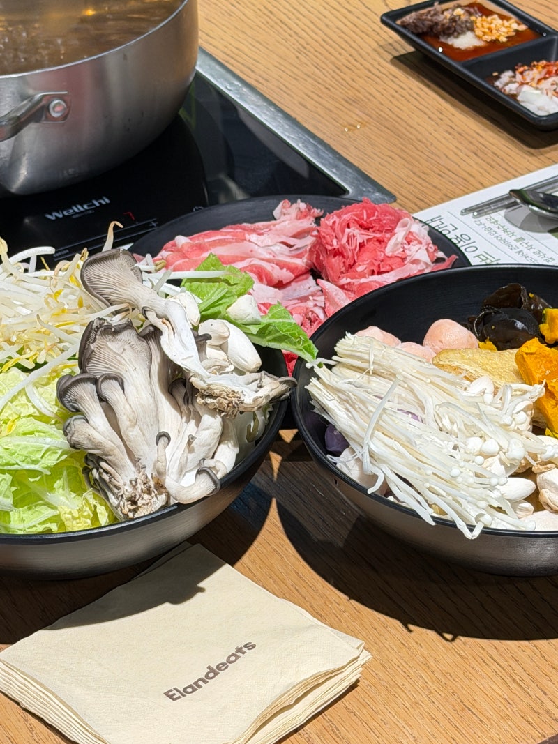가든파이브 맛집 로운 샤브샤브 NC백화점 송파점 - 신선한 야채 무한리필 샤브샤브