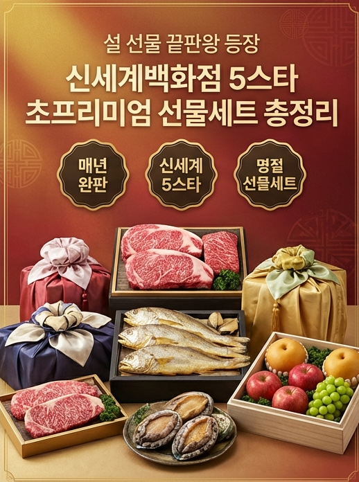  설 선물 끝판왕 등장｜신세계백화점 5스타 초프리미엄 선물세트 총정리
