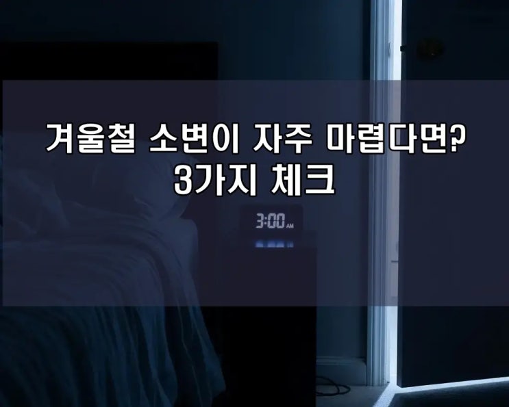  겨울철 유독 잦은 화장실, 당뇨 전단계 증상일 수 있는 3가지 이유?